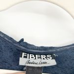 Fibers Womens Y2K Vintage Peasant Ruffled Velvet Floral Paisley Babydoll Blouse Blue Photo 1