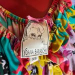 Yoana Baraschi 100% Silk Dress XS Boho Floral Belted Angel Sleeve Anthropologie Photo 3