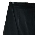 Laura Ashley  Womens Size 8 Pencil Skirt Straight Back Zip Velvet Cotton Black Photo 5