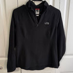 The North Face  Glacier black fleece quarter zip size small Photo 0