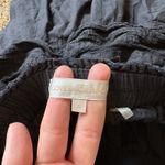 Love Shack Fancy  Smocked Waist Ruffle Tiered Mini Skirt Black Size Large Photo 3