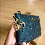 Coach CF358 Boxed Corner Zip Wristlet In Signature Leather Debossed Photo 7