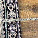 Apres Skyr Wool Blend Nordic Fair Isle Full Zip Cardigan Sweater Fleece Blue Size M Photo 5