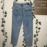Calvin Klein Jeans High Rise Straight Slightly Ripped Distressed Jeans Blue Size 27 Photo 4