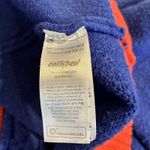 Edikted Women's Oversized Varsity Cardigan Sweater Knit Logo Blue Orange XS/S Photo 5