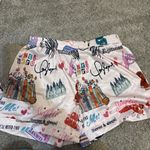 Source Unknown Women’s XL Taylor Swift Button Down Short Pajama Set Silky Like Fabric Swiftie Photo 4