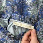 Marie Oliver  Silk Mini Dress Size Large Paisley Ruffle Boho Chic Coastal Cowgirl Photo 11