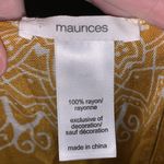 Maurice's  mustard yellow printed tassel asymmetrical cardigan Photo 5