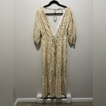 Significant Other Adele Floral Puff Sleeve Maxi Dress Size 8 Yellow Photo 3