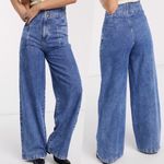 Free People x WE THE FREE Midnight City Wide Leg blue Jeans size 24 Photo 1