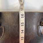 Fossil  Heavy Glove Leather Black Distressed Large Tote Bag Unlined Double Handle Photo 13