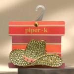 Piper K Gold Cowboy Hat Hair Clip Photo 1