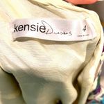 Kensie One-Shoulder Abstract Print Ruffled Dress Knee-Length Purple Watercolor Size M Photo 7