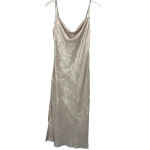 NWT VICI Metallic Cowl Neck‎ Midi Slip Dress Photo 5