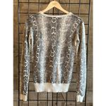 Sam Edelman  Women's Sweater Size Small Snake Skin Print Long Sleeve Bohochic Photo 3