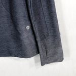 Apana Medium Pullover Gray Top Thumb Holes Quarter Zip Long Sleeve Athletic 593 Photo 5