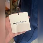 superdown  Strapless Navy Dress Photo 4