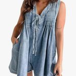 Amazon Brand Denim Romper Photo 2