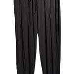 YALA Womens Black Buttersoft Jersey Lounge Pants L Drawstring Bamboo Spandex Size L Photo 0