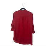 Rue 21  Red Lightweight Blouse with Buckle Detail | Size S Photo 2
