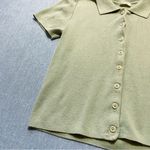 Brandy Melville Sage Green Caroline Knit Top Photo 2