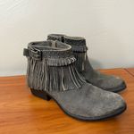 Nomad  Women's Janis Fringe Leather Ankle Boots Bootie Western‎ Charcoal Grey 39 Photo 2