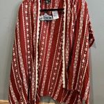 Von Maur Red And White Cardigan Photo 0