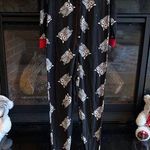 Comfy Fleece Pajamas Fleece Owls Footed One Piece Cozy Womens XS Black Photo 0
