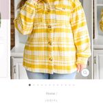 JODIFL  Shacket size 1xYellow/gold and white plaid Photo 11