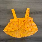 Arizona Jeans Arizona Jean Company Bright Orange Floral Crop Top Photo 5