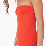 Free People  NWT Intimately FP Carrie Tube Top in Bright Orange XS/S Photo 0