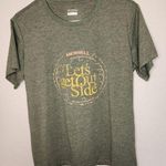 Merrell  green short sleeve top "let's get outside" size L Photo 0