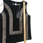 STOCKH LM,Elegant Black and Gold Tank Top,size S, Photo 5