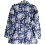 Victoria's Secret Victoria’s Secret Blue White Floral 2-piece Cotton Pajama Pants Set L/S Top M Photo 0