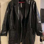 Nasty Gal Leather Blazer Photo 0