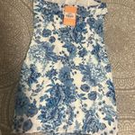 ThatsSoFetch Charms Blue Floral Mini Dress Photo 2