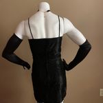 XOXO Vintage Y2K black satin like burnout velvet   mini dress sz 3 Photo 5