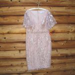 Mac Duggal  EMBELLISHED ILLUSION BUTTERFLY SLEEVE COCKTAIL DRESS 16 Photo 5