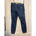 Laurie Felt Los Angeles Denim Jeans Embroidered Floral Design Women's 10 Blue Photo 8