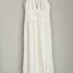 Abercrombie & Fitch  White Plunge Halter Maxi Dress Size XXS Photo 3