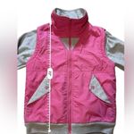 Nike Vintage Blue Tag Pink Gray Full Zip Up Hoodie Vest Women's Size Medium Photo 6