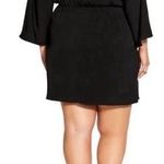 City Chic Whirlpool Long Sleeve Mini Dress Black 12 Photo 1