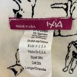 Ixia Women’s Cat Print Fit & Flare Dress White & Black Retro Style Made In USA L Size L Photo 7