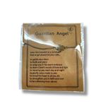 New Guardian Angel Silvertone Adjustable Slide Pull Bracelet on Card Brown Photo 4
