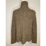 Charter Club  Wool Blend Sweater P SM Brown Cardigan Fisherman Nordic Fair Isle Photo 4