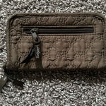 ThirtyOne Boutique Brown Quilted Thirty One Poppy Embroidered Zip Around Wallet Photo 0