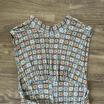 Free People Blue and Orange Patterned Jumpsuit Photo 5