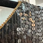 Vintage Jean For Joseph Le Bon 100% Silk Gold Black Sequined Blouse Size S Photo 1