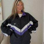 Coolest One of a Kind Nylon USA Olympics Purple Windbreaker Zip Up Jacket Size M Photo 1