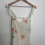 Reformation Petals Floral Mini Ruffle Dress Womens Size 0 Photo 7